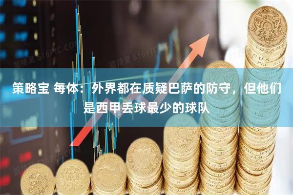 策略宝 每体：外界都在质疑巴萨的防守，但他们是西甲丢球最少的球队